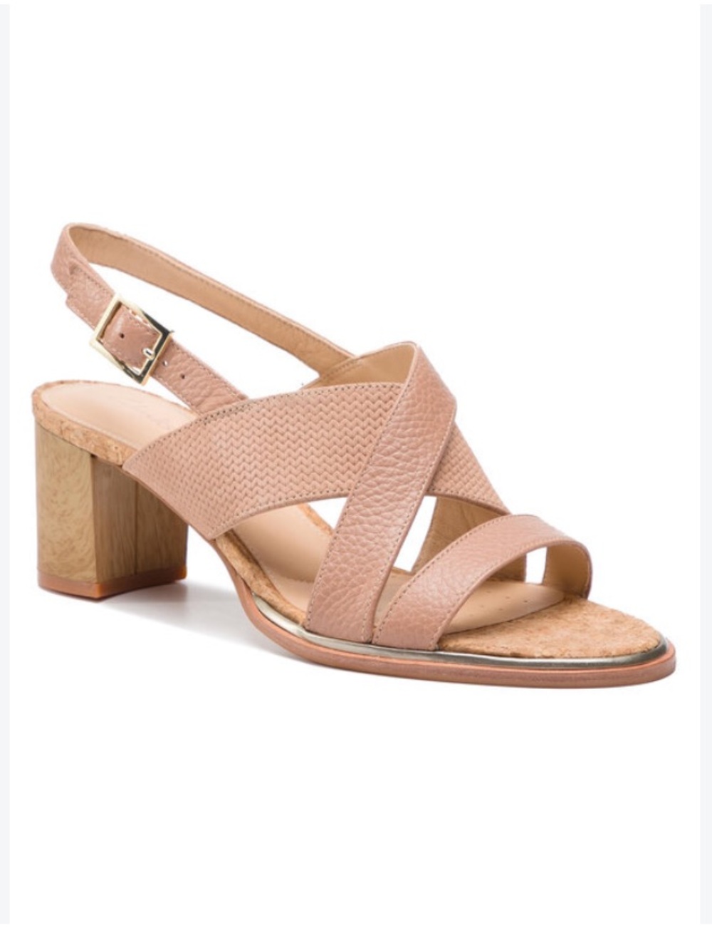 Clarks Ellis Tilda Leather Slingback Block Heel Sandal